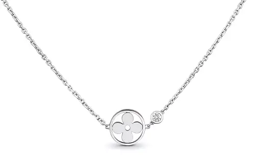 LOUIS VUITTON Idylle Blossom Pendant White Gold And Diamond