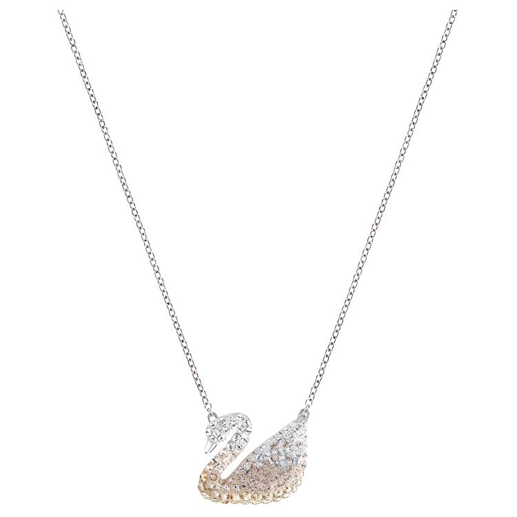 Женская цепочка Swarovski ICONIC SWAN (золотая)