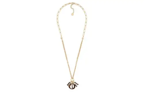 DIOR Metal, Resin Necklaces Women's Gold