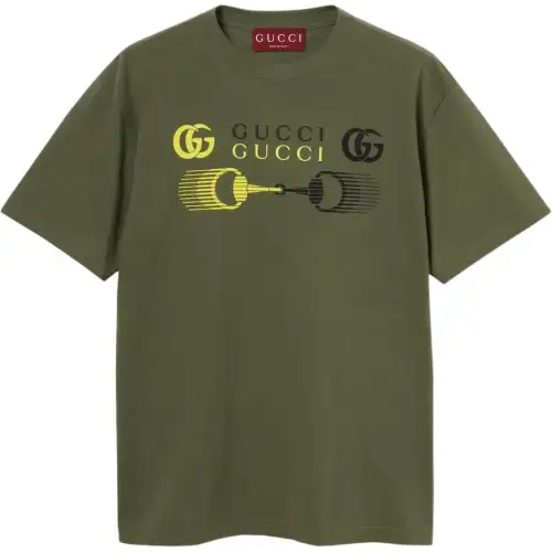 Gucci Printed cotton jersey T-shirt