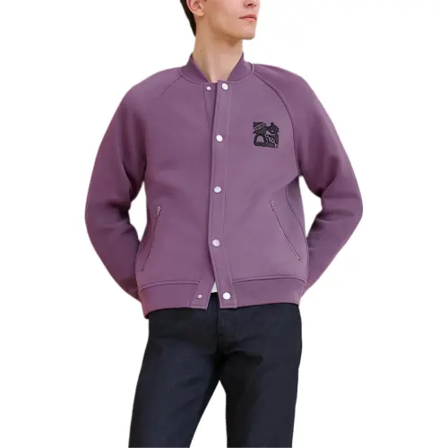 HERMES Jackets & Coats Men's Heather Purple