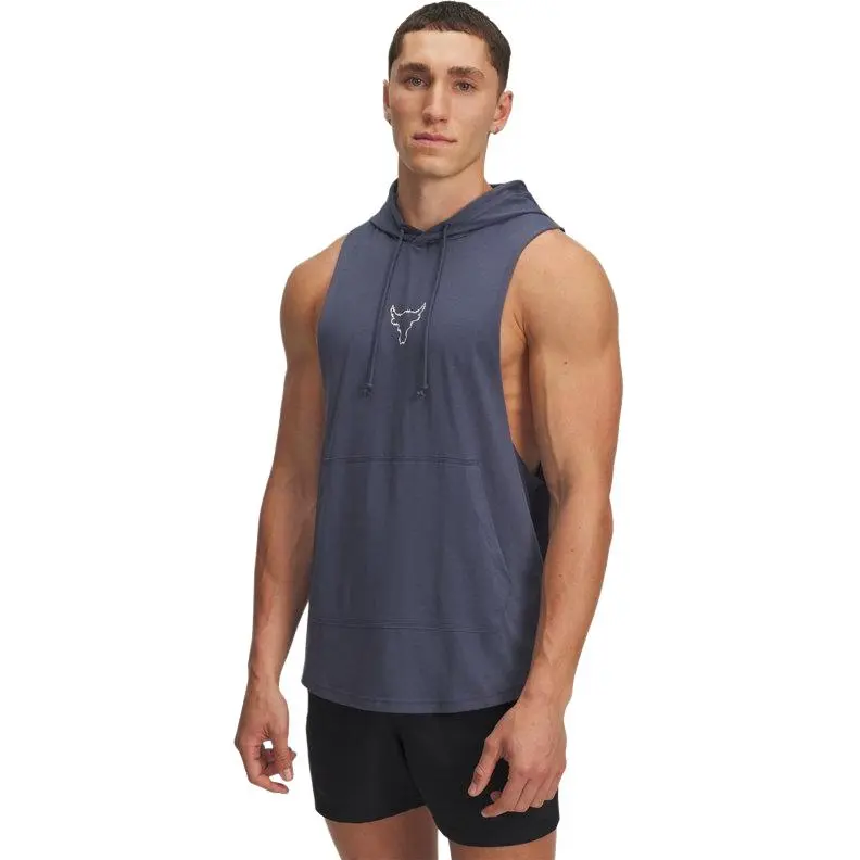 Under Armour Tank Tops Men's Downpour Gray 044 Crew Neck Moderate Other