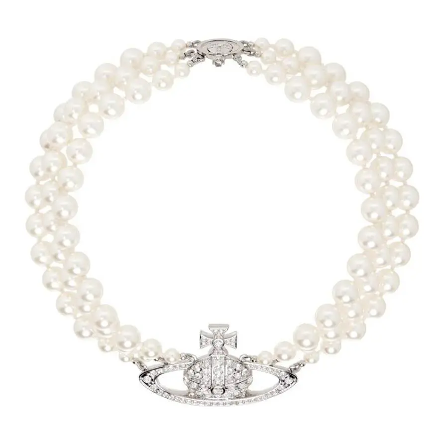 Vivienne Westwood Orb Pearl detail Necklace