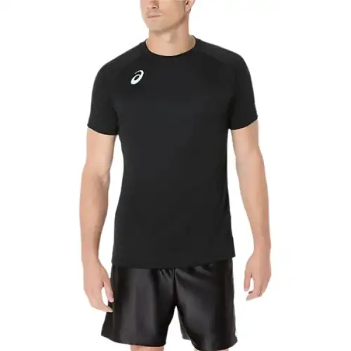 ASICS T Shirts Men's Black Crew Neck