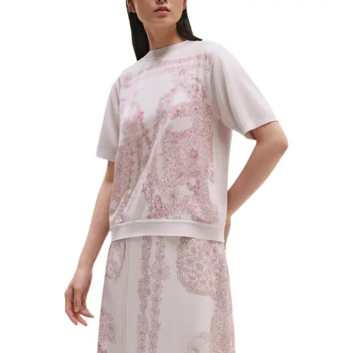 HERMES Drop Shoulder Sleeve T Shirt Women's