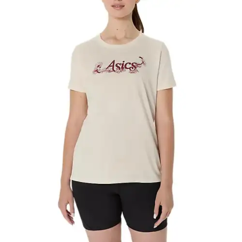 Asics Regular T Shirt Women's Oats Mixed Color