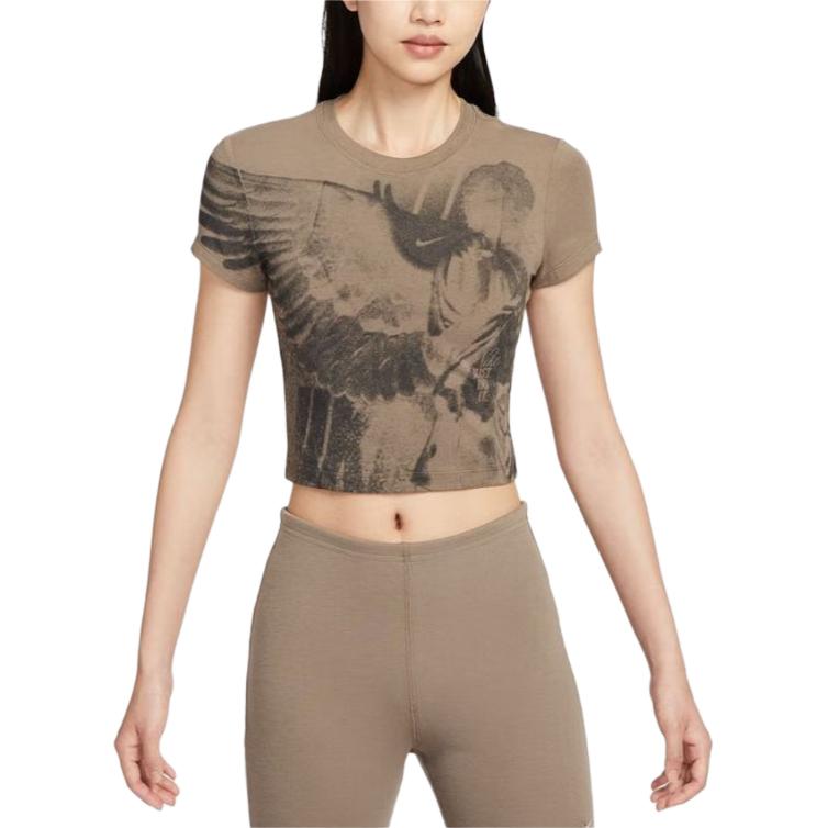 Женская футболка Nike Crop Tee (белая)