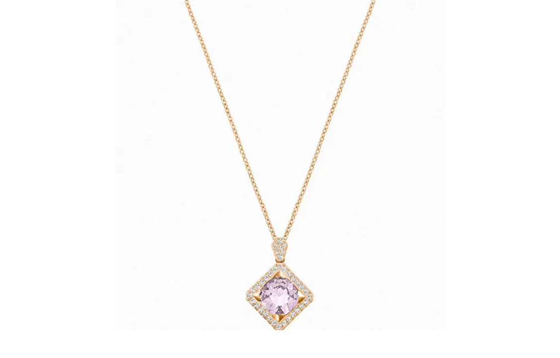 Женское колье Swarovski Carina (фиолетовое)