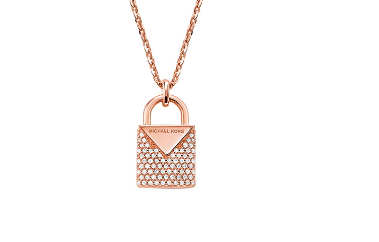 MICHAEL KORS Mike Coles female 925 silver necklace female creative lock core with lock attribute