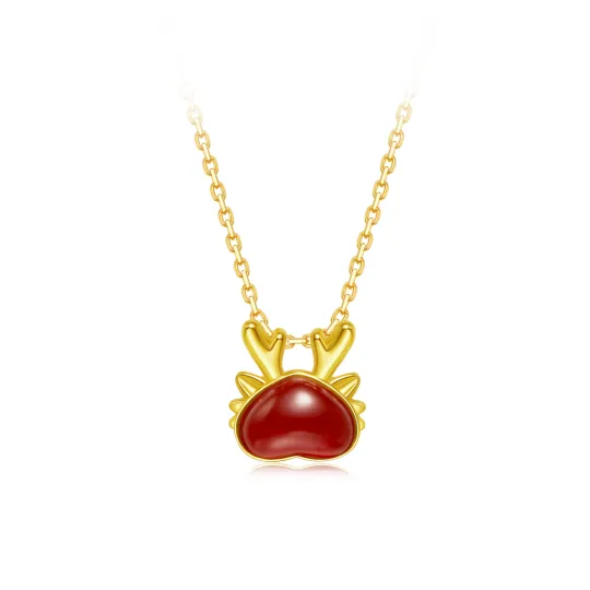 AGOVSKI Agate Jade Necklaces Women's