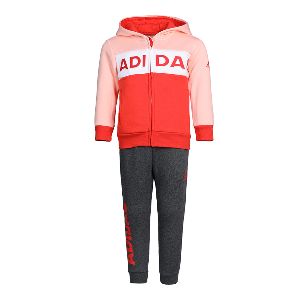 Женский костюм adidas LK LINEAR HDY S (розовый)