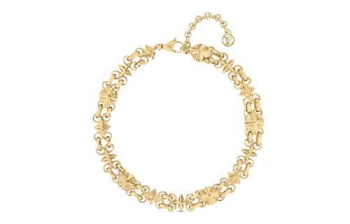 LOUIS VUITTON My Flower Necklace Women's Gold