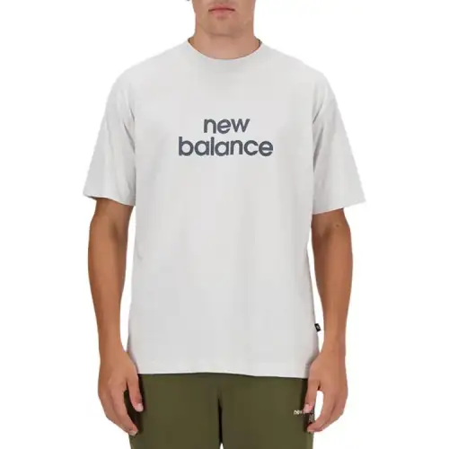 New Balance T Shirts Men's Gray Crew Neck