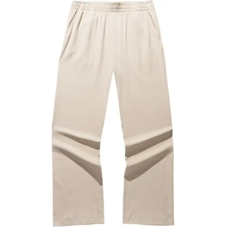 Anta Variety Training Collection Knitted Sweatpants Women's Nude Khaki