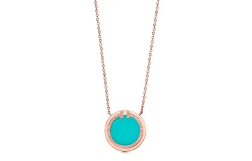 TIFFANY & CO. Tiffany, sophisticated golden necklace, 18 carat, pink gold