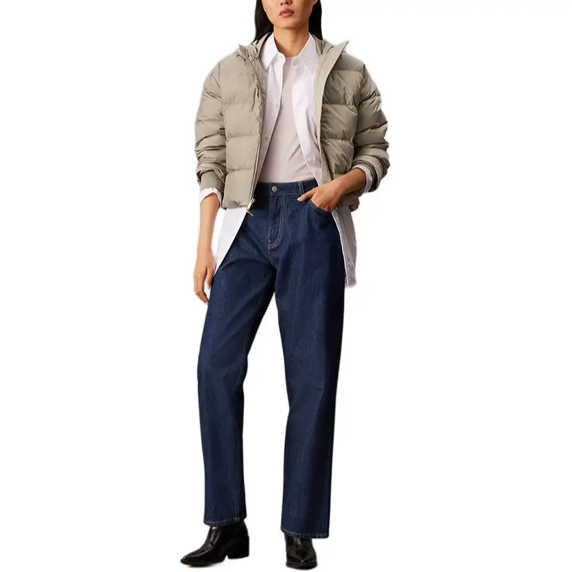 CALVIN KLEIN Jackets & Coats Women's Khaki