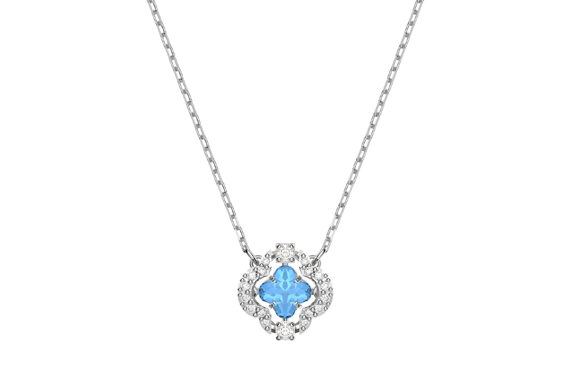 Женская цепочка Swarovski Una Necklace (синяя)
