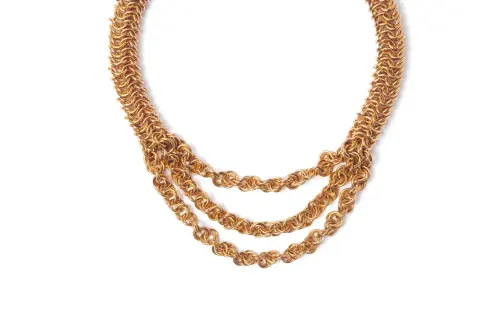 Burberry Sterling Silver, Gold Plated Necklaces Women's Gold