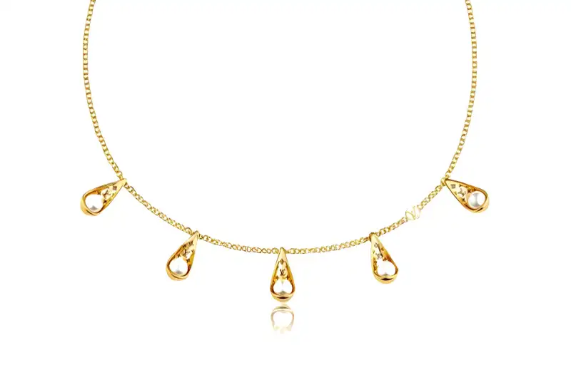 LOUIS VUITTON PEARL Necklaces Women's Gold