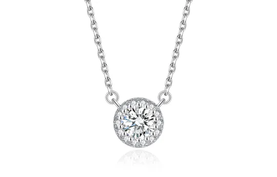 ZEGL Zircon Necklaces Women's Silver