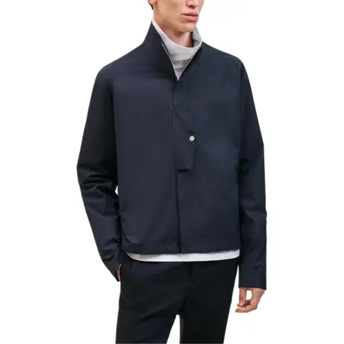 HERMES Jackets & Coats Men's Ocean Blue