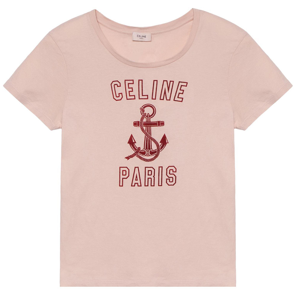 Женская футболка CELINE (розовая)