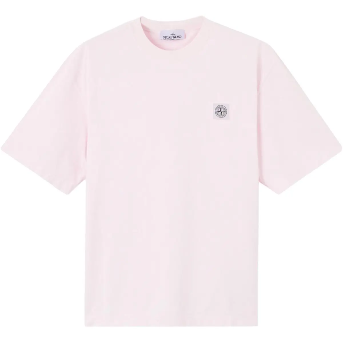 STONE ISLAND Logo Patch Crewneck T Shirt