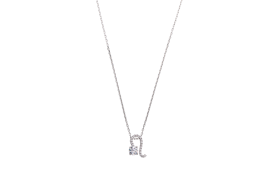 Swarovski Zodiac II Leo Artificial Crystal Constellation Women's Necklace Women's Silver