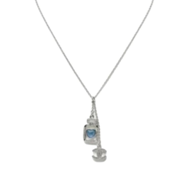 Колье Chanel CHANEL 【25P 】 - (серебристое)