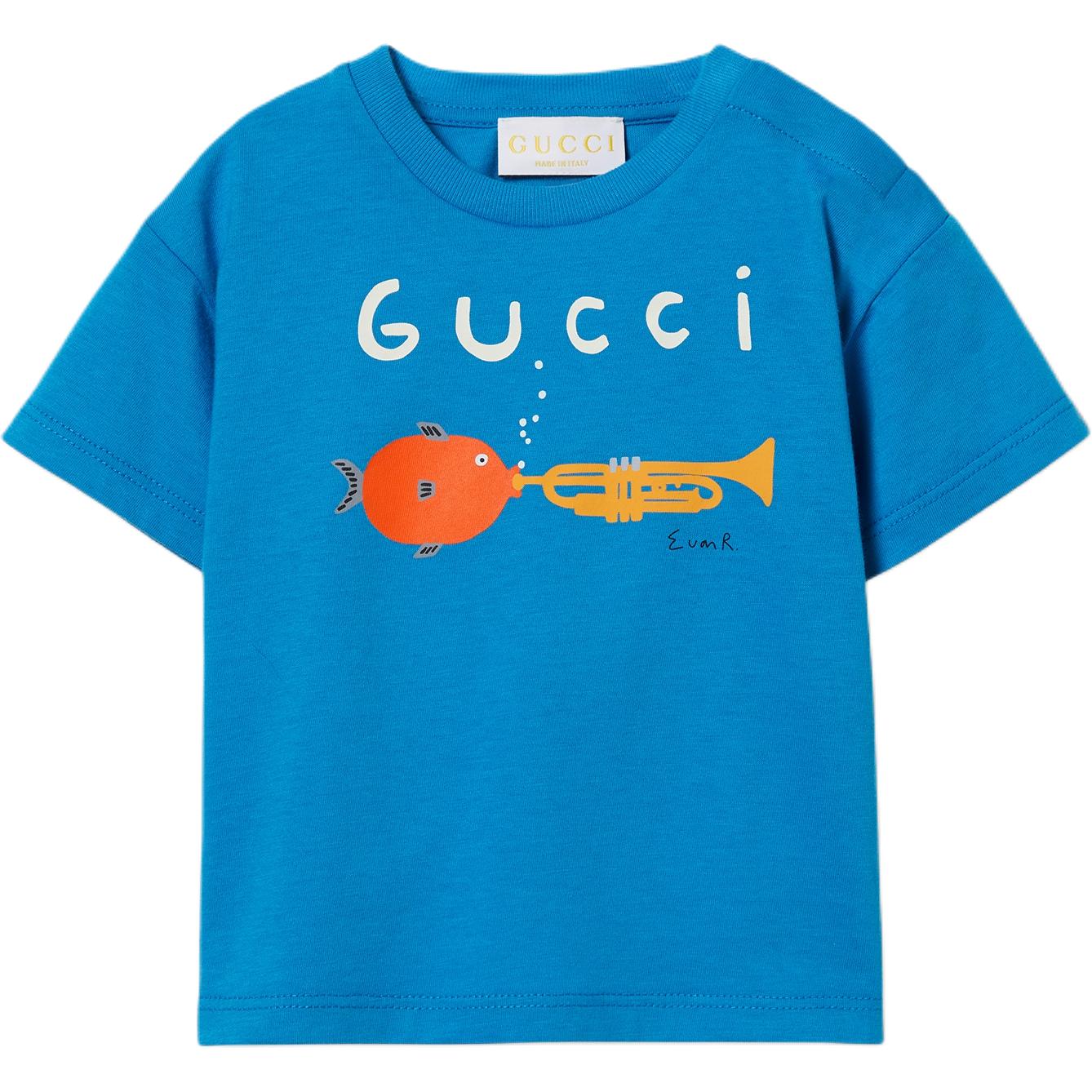 Детская футболка Gucci (голубая)