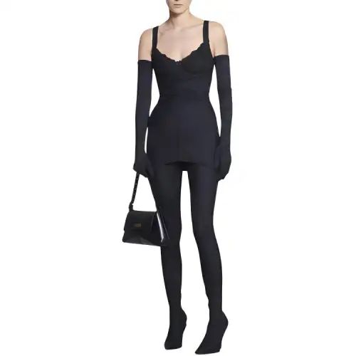 Balenciaga Casual Pants Slim Fit Women's Black