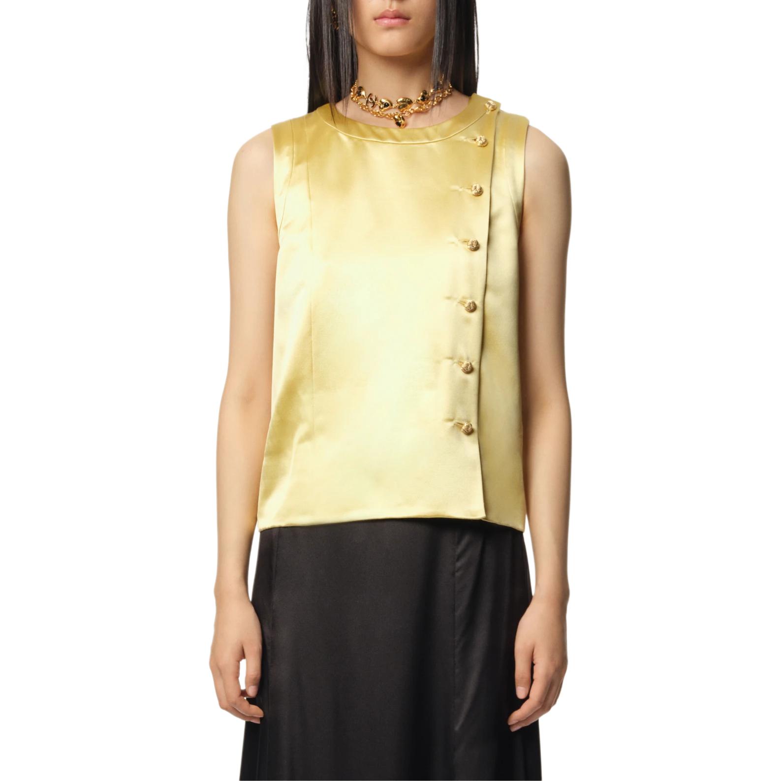 CHANEL Vests Women's Light Yellow Moderate Other