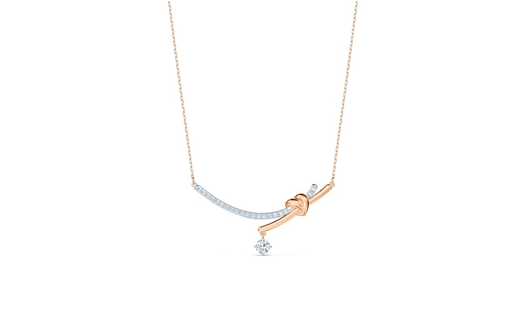 Женское колье Swarovski Lifelong Heart (серебристое)