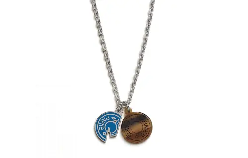 HERMES Metal Necklaces Men's Silver
