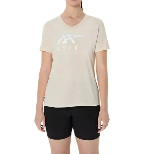 Asics Regular T Shirt Women's Beige