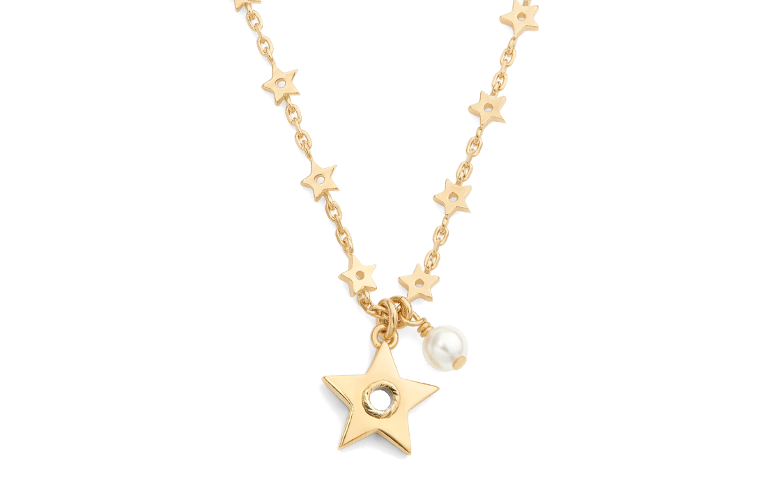 Женская цепочка Dior Star (золотая)