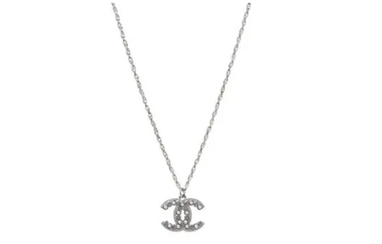 CHANEL Pearl Necklaces Women's Silver