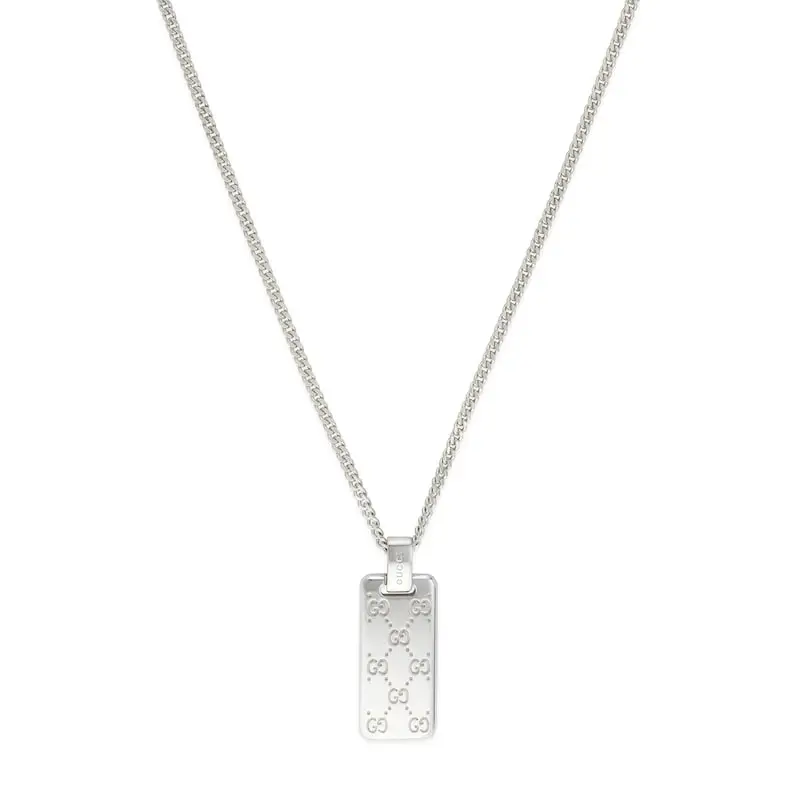 GUCCI GG-patterned Pendant Necklace