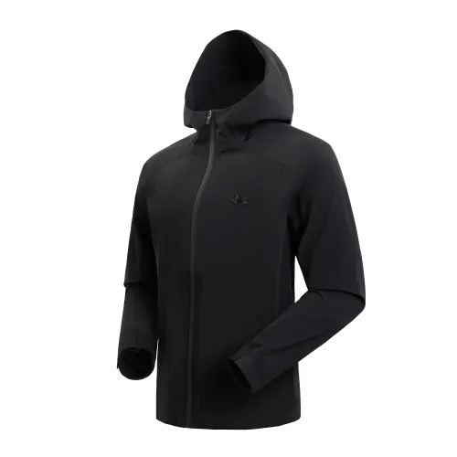 Under Armour SS25 Hooded Coat Windproof Soft Shell Jacket Men's