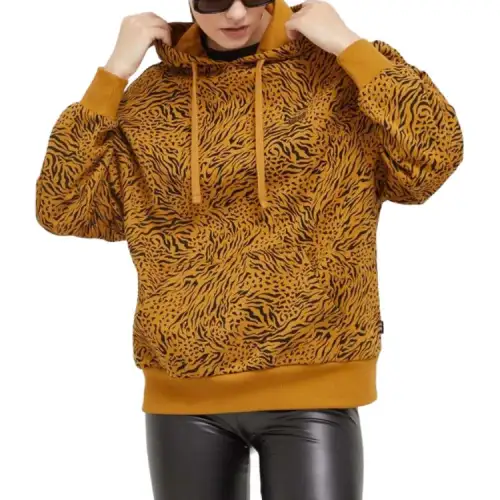 Vans Sweatshirts Women's Yellow Hooded Moderate