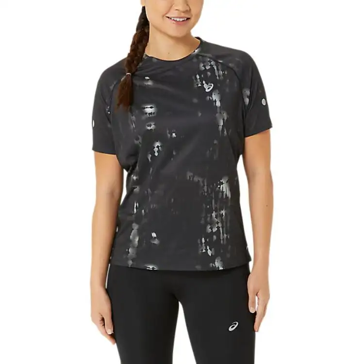 Asics ROADLITE SHOW Raglan Sleeve T Shirt Women's Black