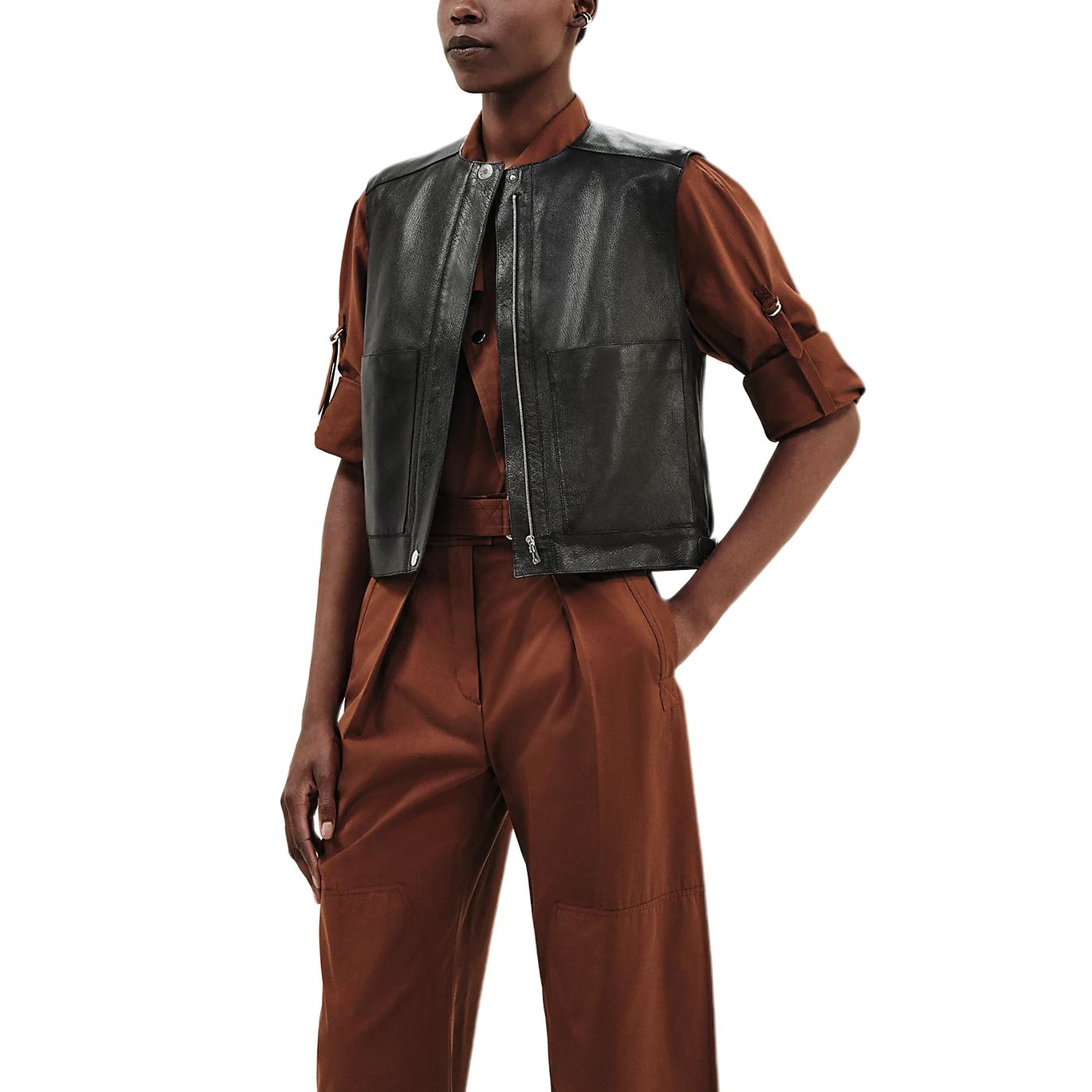 Женский жилет Hermes (черный)