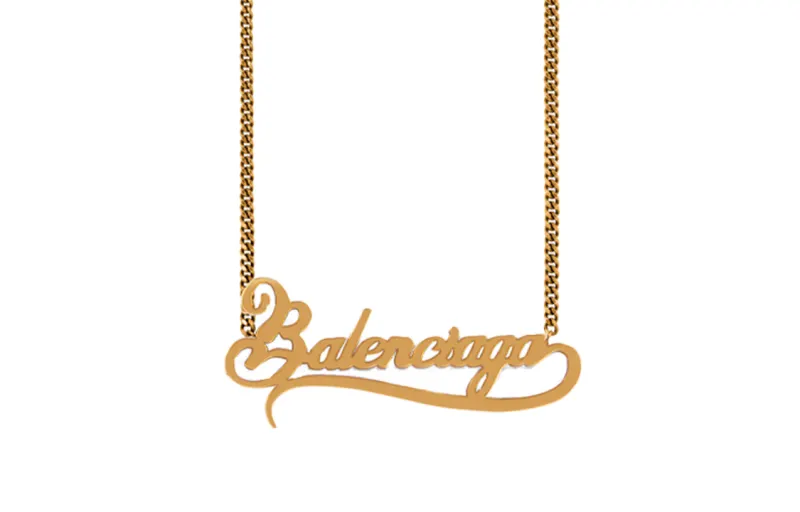Balenciaga Typo Valentine Necklace