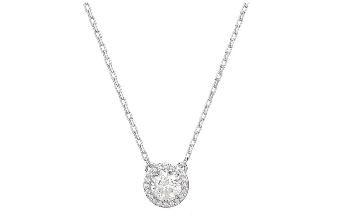 Женское колье Swarovski Una Angelic (серебристое)