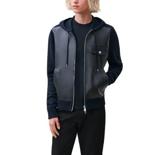 HERMES FW24 Jackets & Coats Men's Marine Blue
