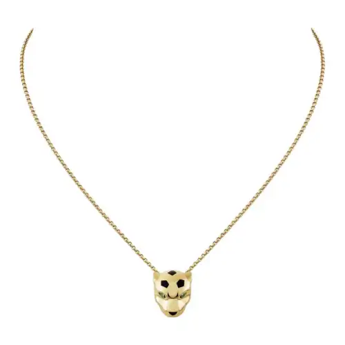 CARTIER Panthère De Cartier 18K Gold Necklaces Unisex Gold