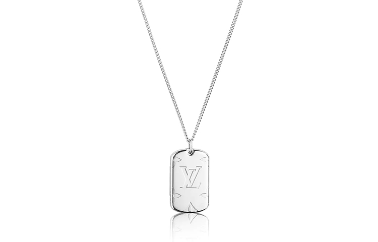 Мужская подвеска Louis Vuitton (серебристая)