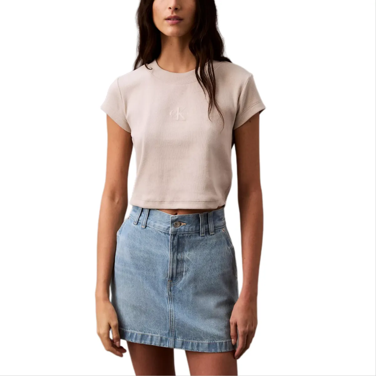 CALVIN KLEIN T Shirt Women's Gray