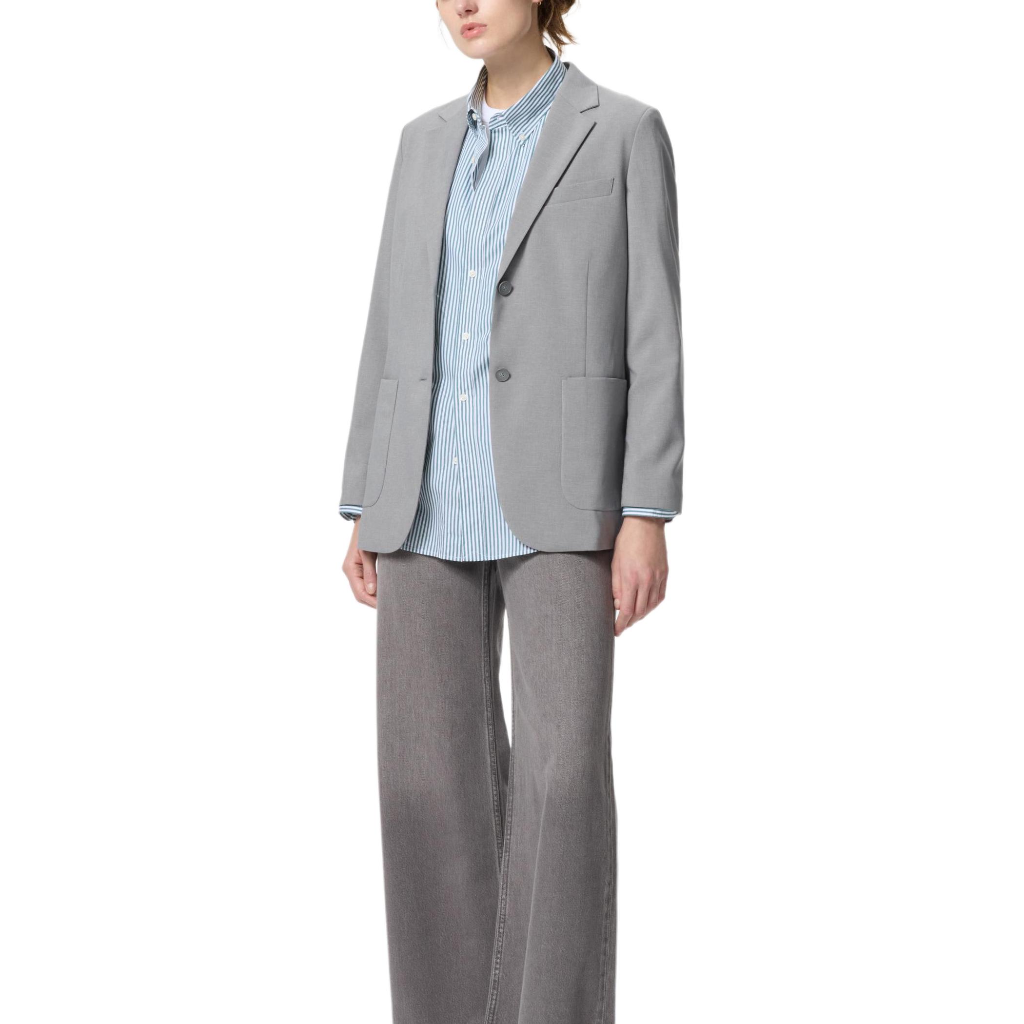 Женский пиджак UNIQLO Быстросохнущий (серый)