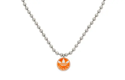 GUCCI Adidas X Gucci Collaboration Collection 925 Sterling Silver Necklaces Unisex Silver